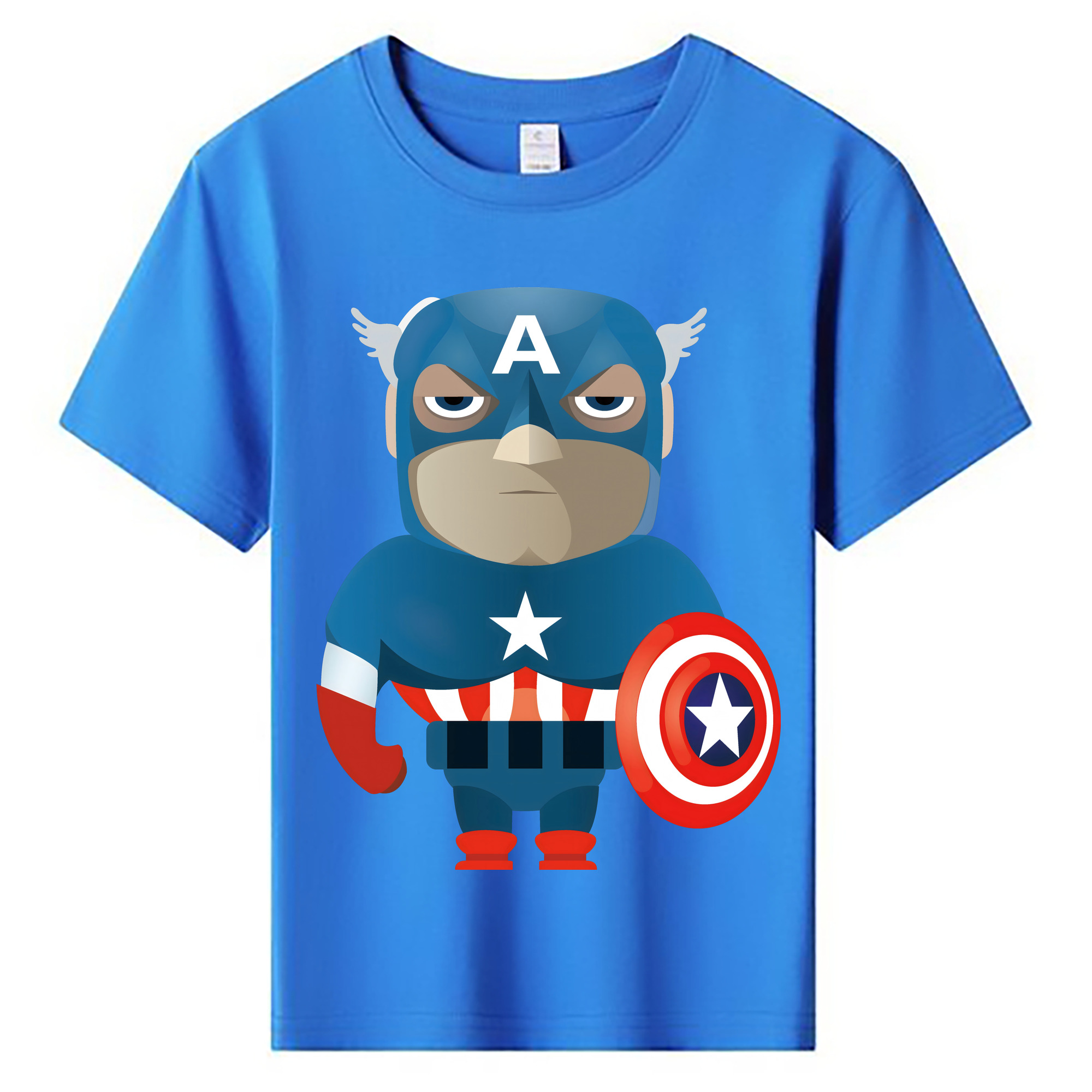 （画像用） アベンジャーズ The Avengers 綿100％キッズTシャツ（フロントプリント）
